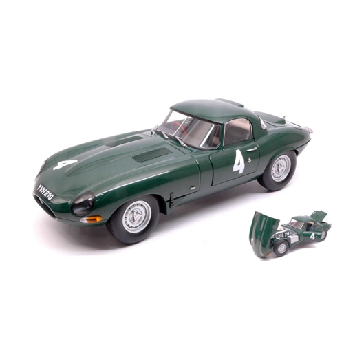 JAGUAR E-TYPE N.4 1963 BRITISH RACING GREEN 1:18 Paragon Models Auto Stradali Modellino