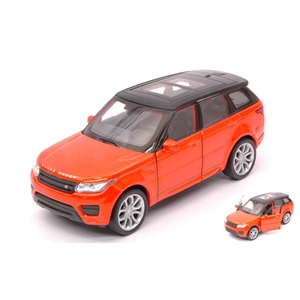 RANGE ROVER SPORT 2014 ORANGE METALLIC cm 11 Welly Auto Stradali Modellino