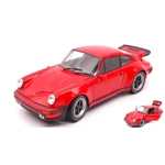 PORSCHE 911 TURBO 3.0 1974 RED 1:24 Welly Auto Stradali Modellino