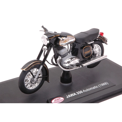 MOTO JAWA 350 AUTOMATIC 1966 BLACK 1:18 Abrex Moto Modellino