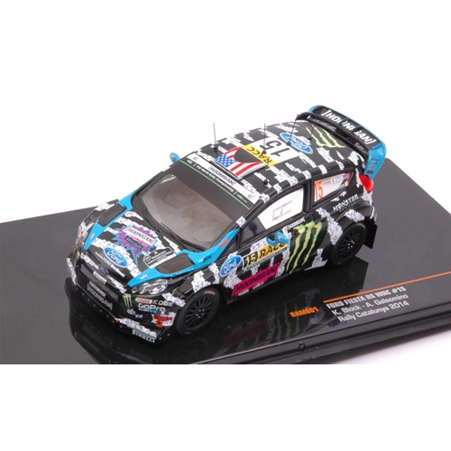 FORD FIESTA RS WRC N.15 12th CATALUNYA 2014 K.BLOCK-A.GELSOMINO 1:43 Ixo Model Auto Rally Modellino
