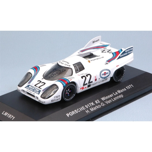 PORSCHE 917K N.22 MARTINI WINNER LE MANS 1971 MARKO-VAN LENNEP REEDITION 1:43 Ixo Model Auto Competizione Modellino