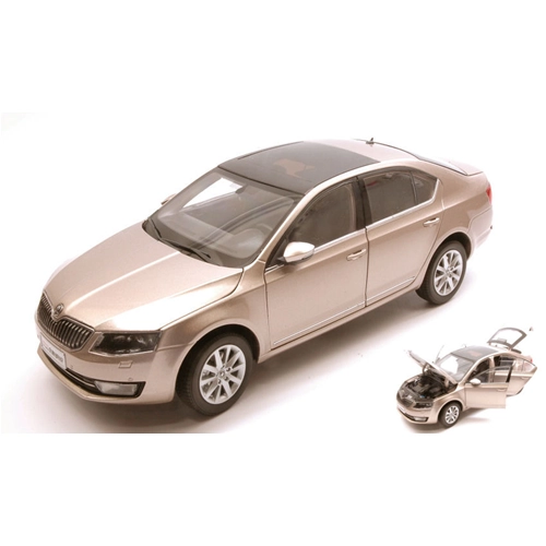 SKODA OCTAVIA III 2014 GOLD METALLIC 1:18 Abrex Auto Stradali Modellino