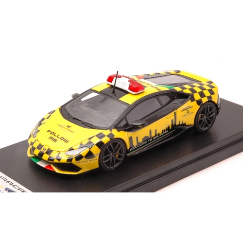 LAMBORGHINI HURACAN LP 610-4 AEROPORTO DI BOLOGNA 1:43 Looksmart Auto Stradali Modellino