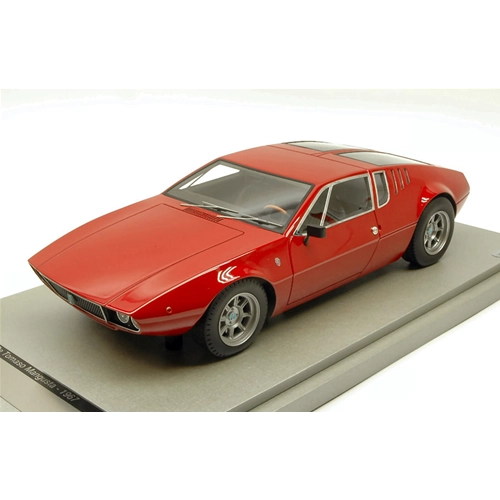 DE TOMASO MANGUSTA 1971 GLOSS RED 1:18 Tecnomodel Auto Stradali Modellino