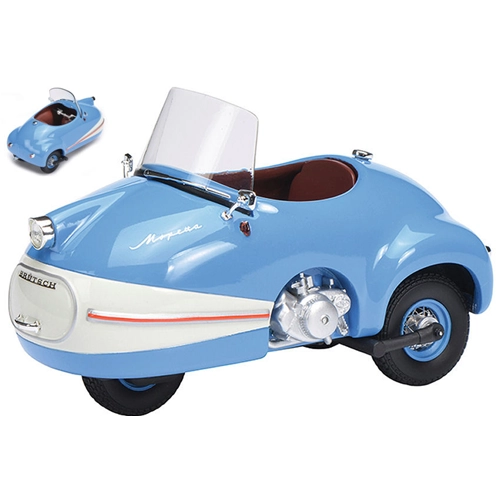 BRUTSCH MOPETTA BLUE/WHITE 1:18 Schuco Auto Stradali Modellino