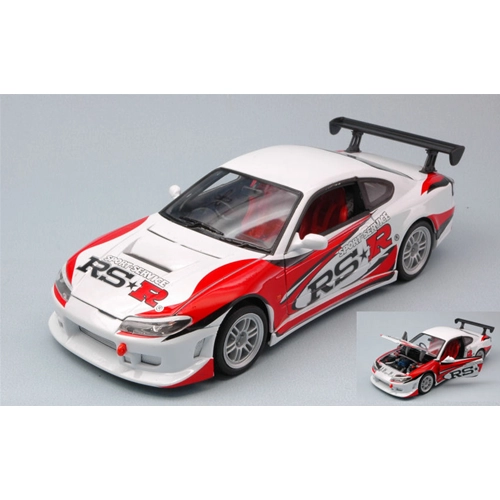 NISSAN SILVIA S15 RS-R WHITE 1:24 Welly Tuning Modellino