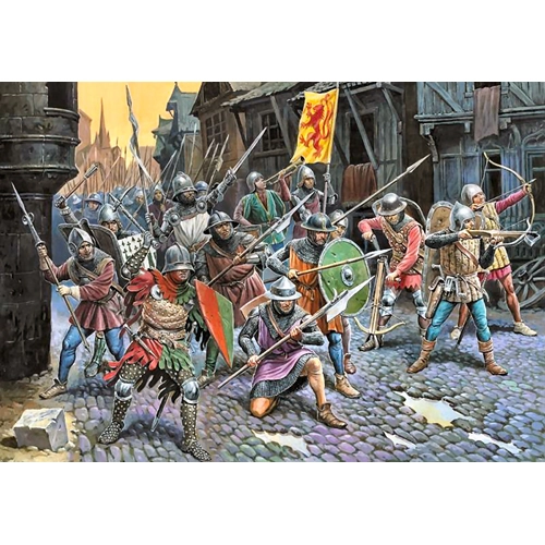 FRENCH INFANTRY 100 YEARS WAR KIT 1:72 Zvezda Kit Figure Militari Modellino