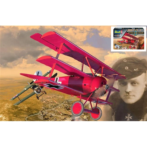 RED BARON GIFT SET "125 YEARS ANNIVERSARY" LIMITED EDITION KIT 1:28 Revell Kit Aerei Modellino