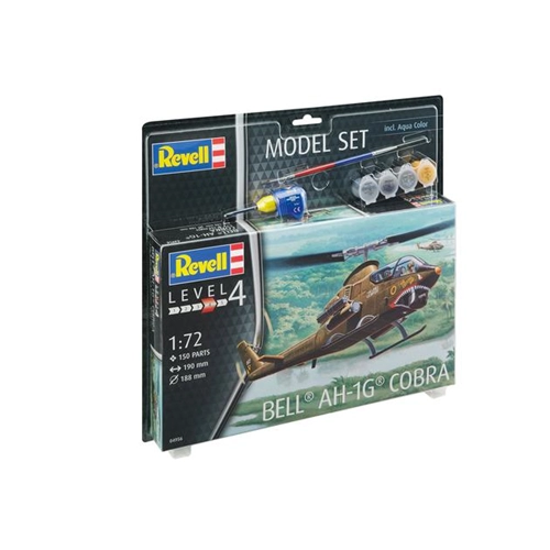 ELICOTTERO BELL AH-1G COBRA MODEL SET KIT 1:72 Revell Kit Elicotteri Modellino