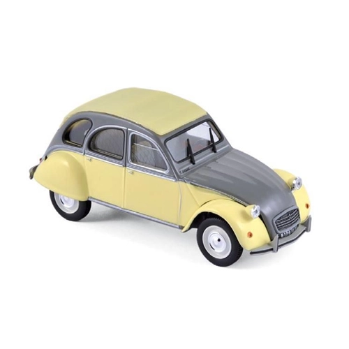 CITROEN 2CV DOLLY 1985 RIALTO YELLOW/CORMORAN GREY 1:43 Norev Auto Stradali Modellino