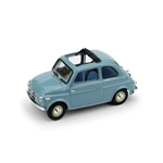 FIAT NUOVA 500 APERTA 1959 CELESTE 1:43 UPD Brumm Auto Stradali Modellino