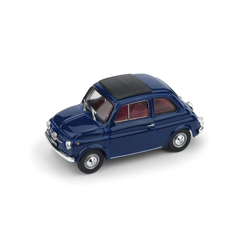 FIAT 500 F 1971-72 CHIUSA BLU ORIENTE 1:43 Brumm Auto Stradali Modellino