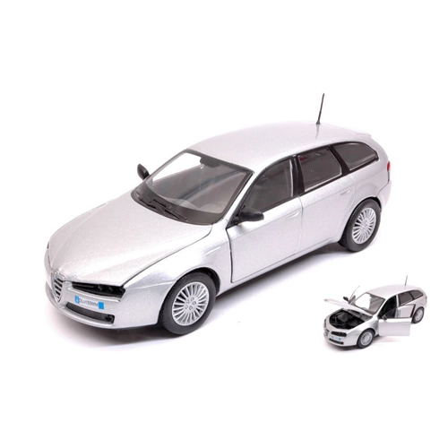 ALFA ROMEO 159 SW 2006 SILVER 1:24 MotorMax Auto Stradali Modellino