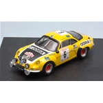 ALPINE RENAULT A110 N.6 RETIRED T.DE CORSE 1977 J.MANZAGOL-J.FILIPPI 1:43 Trofeu Auto Rally Modellino