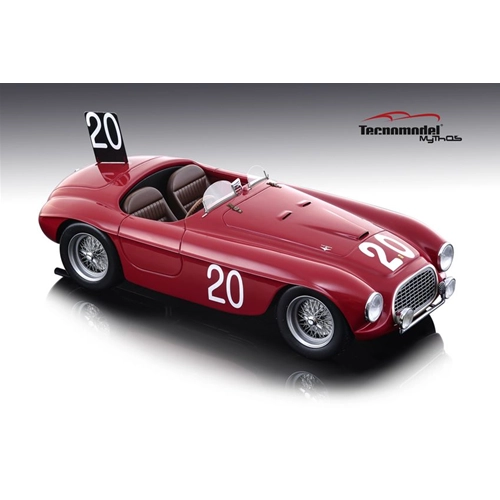 FERRARI 166 MM N.20 WINNER 24 H SPA 1949 L.CHINETTI-J.LUCAS 1:18 Tecnomodel Auto Competizione Modellino