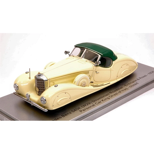 MERCEDES 540K E & R 1936 PERSONAL CAR KING GHAZI ED.LIM.PCS 250 1:43 Kess Model Auto Stradali Modellino