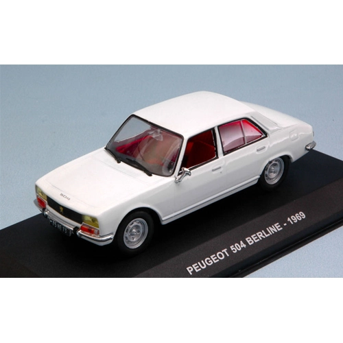 PEUGEOT 504 BERLINE 1969 WHITE 1:43 Solido Auto Stradali Modellino