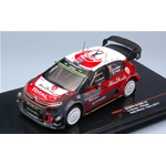 CITROEN C3 WRC N.7 ACCIDENT MONTE CARLO 2017 K.MEEKE-P.NAGLE 1:43 Ixo Model Auto Rally Modellino