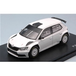 SKODA FABIA III R5 2015 (PIRELLI) WHITE 1:43 Abrex Auto Rally Modellino