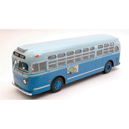GENERAL MOTORS TDH 3714 1955 LIGHT GREEN/WHITE 1:43 Ixo Model Autobus Modellino