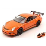 PORSCHE 911 GT3 RS (997) 2006 ORANGE 1:24 Welly Auto Stradali Modellino