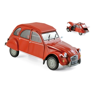 CITROEN 2CV 6 1972 RIO RED 1:18 Norev Auto Stradali Modellino