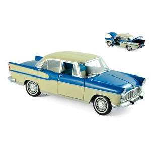 SIMCA VEDETTE CHAMBORD 1960 TROPIC GREEN & CHINA IVORY 1:18 Norev Auto Stradali Modellino