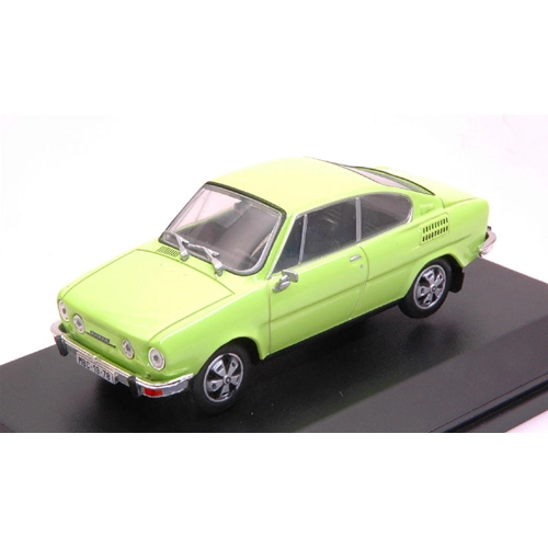 SKODA 110R COUPE' 1980 LIME GREEN 1:43 Abrex Auto Stradali Modellino