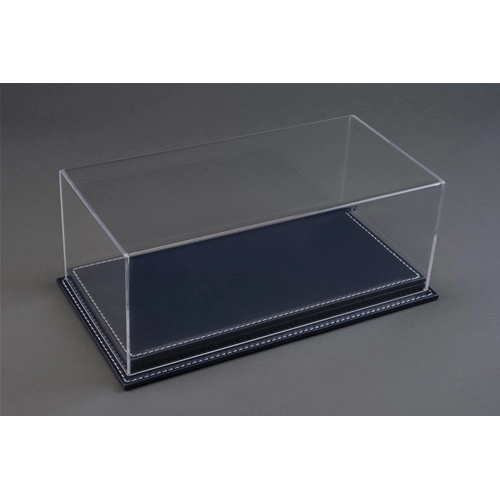 MULHOUSE DISPLAY CASE WITH DARK BLUE LEATHER BASE 1:12 Atlantic-case Vetrine Modellino