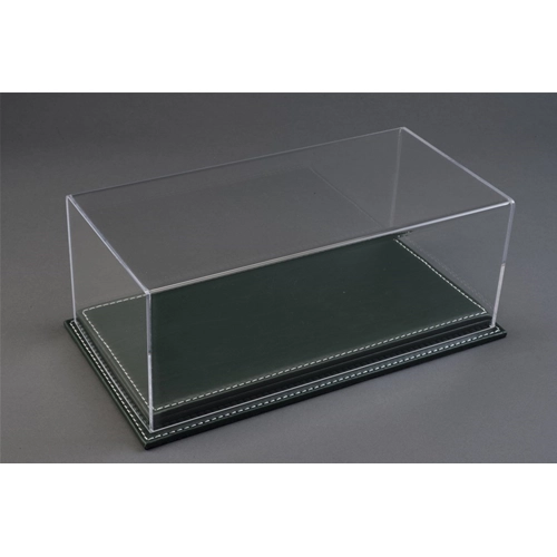 MULHOUSE DISPLAY CASE WITH GREEN LEATHER BASE 1:12 Atlantic-case Vetrine Modellino