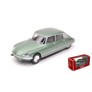 CITROEN DS 23 PALLAS 1973/1975 METALLIC GREEN 1:64 Norev Auto Stradali Modellino