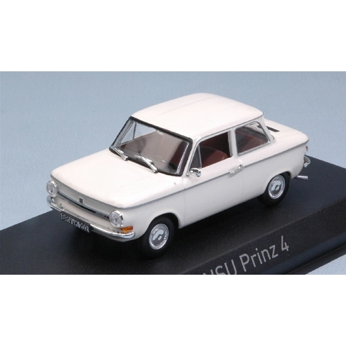NSU PRINZ 4 1964 WHITE 1:43 Norev Auto Stradali Modellino