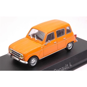 RENAULT 4 1974 ORANGE 1:43 Norev Auto Stradali Modellino