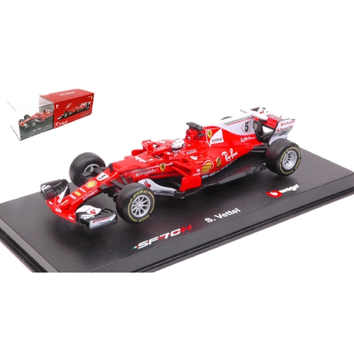 FERRARI SF70H S.VETTEL 2017 N.5 1:43 Burago Formula 1 Modellino