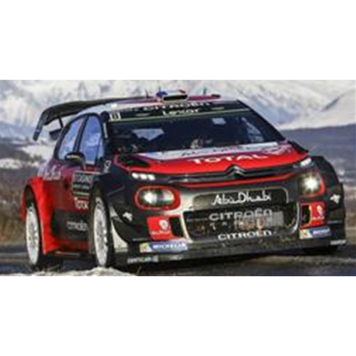 CITROEN C3 WRC N.8 9th MONTE CARLO 2017 S.LEFEBVRE-G.MOREAU 1:43 Spark Model Auto Rally Modellino