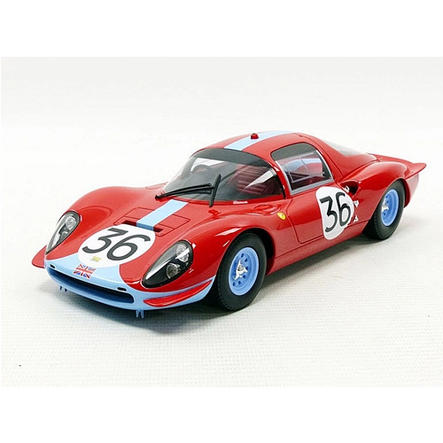 FERRARI DINO 206 S COUPE' N.36 DNF LE MANS 1966 M.SALMON-D.HOBBS 1:18 CMR Auto Competizione Modellino