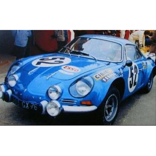 ALPINE RENAULT A110 N.52 NO QUALIFIED 24h LE MANS 1971 NUSBAUMER-BOURDON 1:43 Trofeu Auto Competizione Modellino
