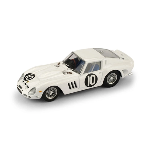 FERRARI 250 GTO N.10 2nd TOURIST TROPHY 1962 G.HILL 1:43 Brumm Auto Competizione Modellino