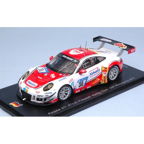 PORSCHE 911 GT3 R N.30 NURBURGRING 2017 ABBELEN-SCHMITZ-ZIEGLER-MULLER 1:43 Spark Model Auto Competizione Modellino
