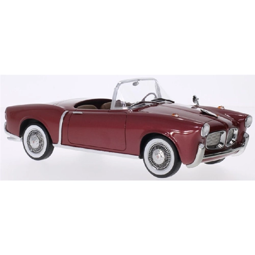 FIAT 1100 TV TRASFORMABILE 1955 ROSSO METALLIZZATO 1:18 Bos Model Auto Stradali Modellino