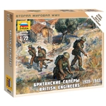BRITISH ENGINEERS KIT 1:72 Zvezda Kit Figure Militari Modellino