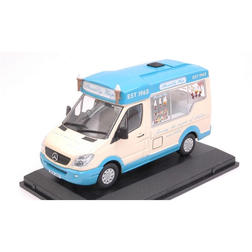 MERCEDES SPRINTER WHITBY MONDIAL ICE CREAM PICCADILLY WHIP 1:43 Oxford Veicoli Commerciali Modellino