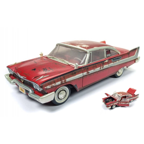 PLYMOUTH FURY "CHRISTINE" 1958 DIRTY VERSION 1:18 Auto World Movie Modellino