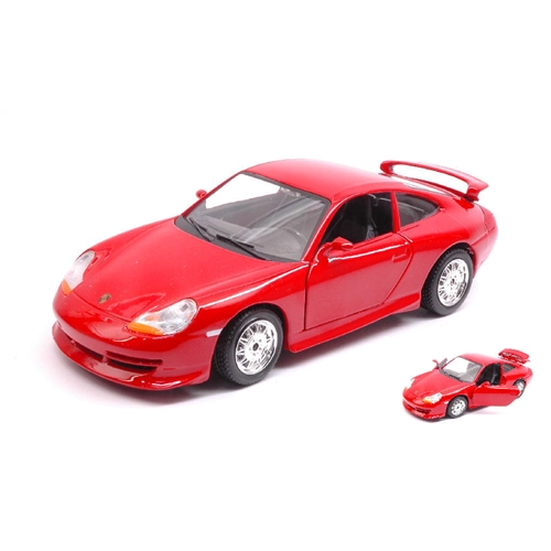 PORSCHE 911 GT 3 2004 RED 1:24 Burago Auto Stradali Modellino