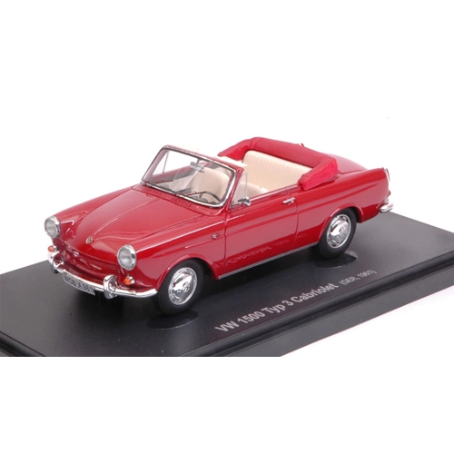 VW 1500 TYPE 3 CONVERTIBLE 1961 RED 1:43 Avenue43 Auto Stradali Modellino