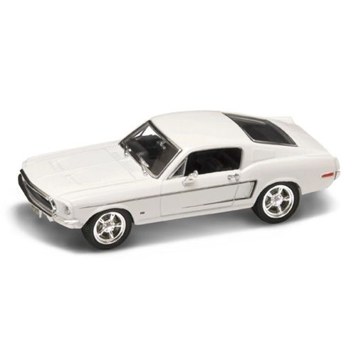 FORD MUSTANG GT 1968 WHITE 1:43 Lucky Die Cast Auto Stradali Modellino