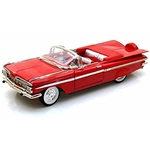 CHEVROLET IMPALA CONVERTIBLE 1959 RED 1:18 Lucky Die Cast Auto Stradali Modellino