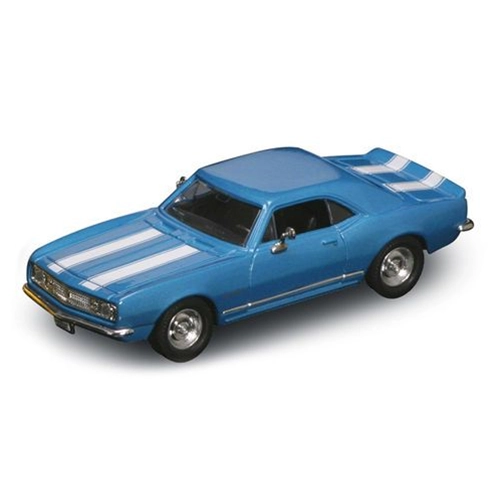 CHEVROLET CAMARO Z-28 1967 BLUE WITH WHITE STRIPES 1:43 Yat Ming Auto Stradali Modellino
