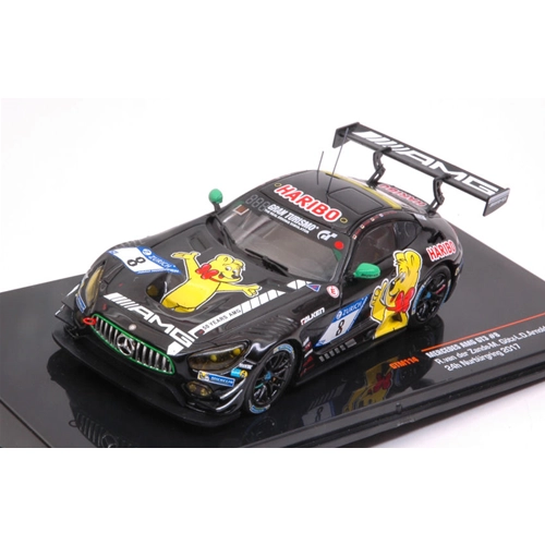 MERCEDES AMG GT3 N.8 24h NURBURGRING 2017 ZANDE-GOTZ-ARNOLD-ALZEN 1:43 Ixo Model Auto Competizione Modellino